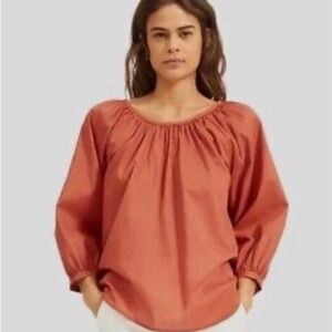 Everlane Ruched Air Blouse